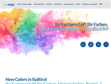 Tablet Screenshot of newcolors.bz